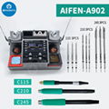 AIFEN A902 Double Welding Station C210 C245 C115 Soldering Tool 2