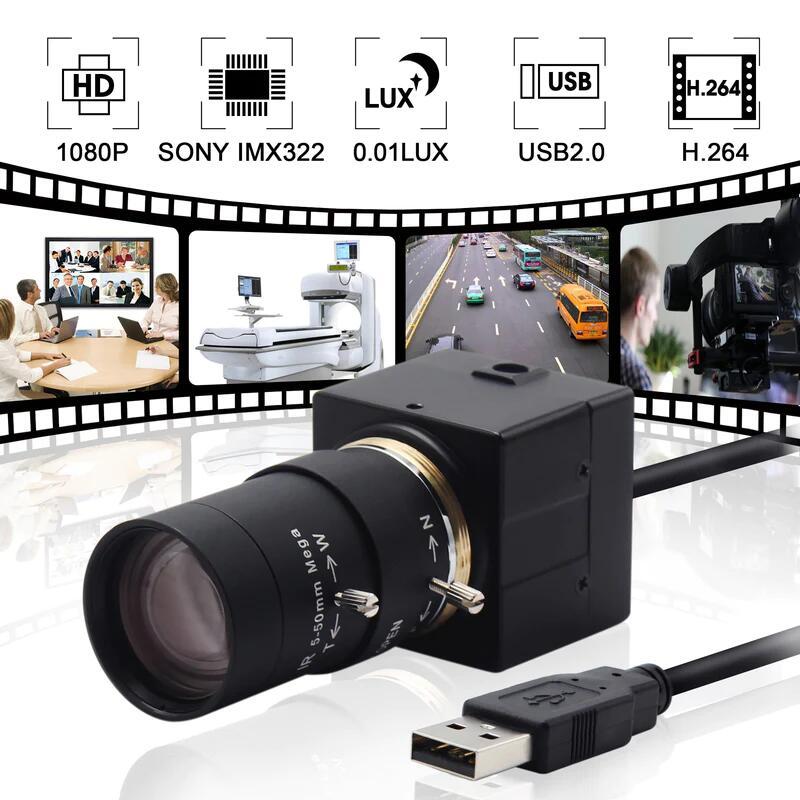 Low Light Usb Camera Industrial Varifocal Mini Usb Webcam Camera 