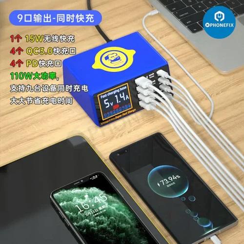 MECHANIC iCharge 8 Max Multiport USB Smart Fast Wireless Charging