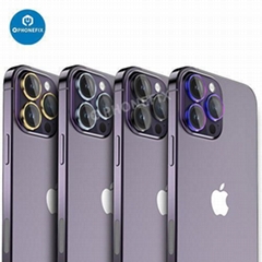 Metal Ring Tempered Glass iPhone 13-14 Series Camera Lens Protector