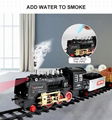 Promotional intelligence voice rc smoke train toy sets for kids