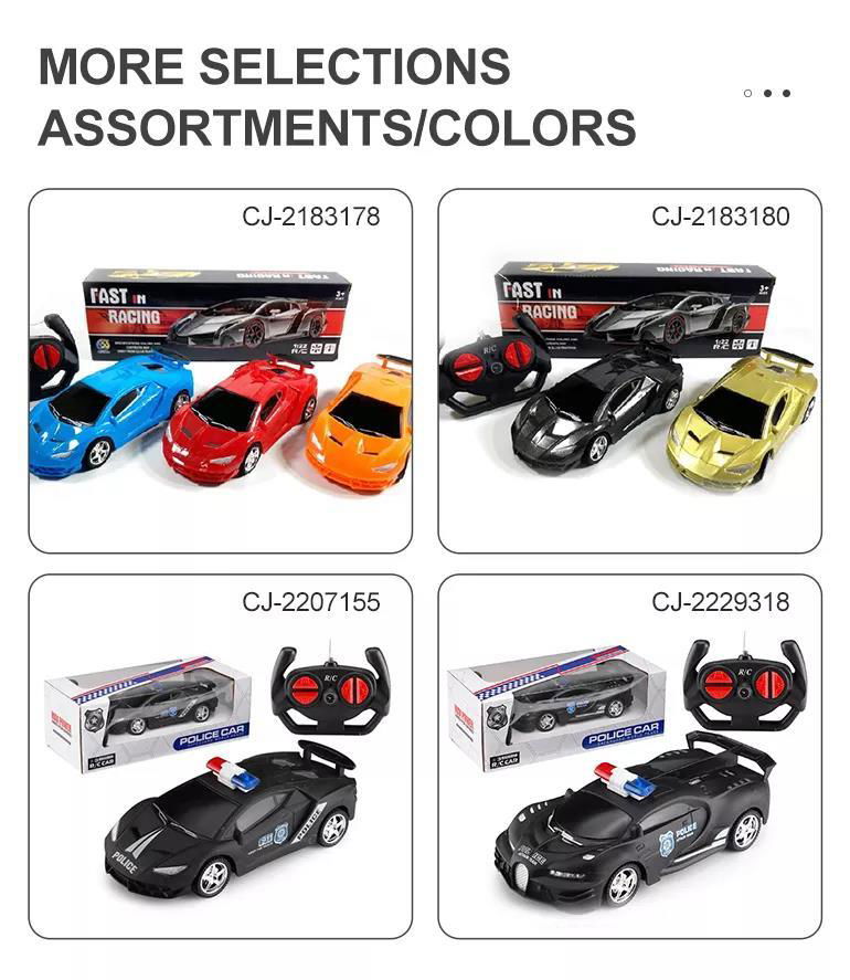 Boys 4 channel battery operation plastic high speed racing remote 4