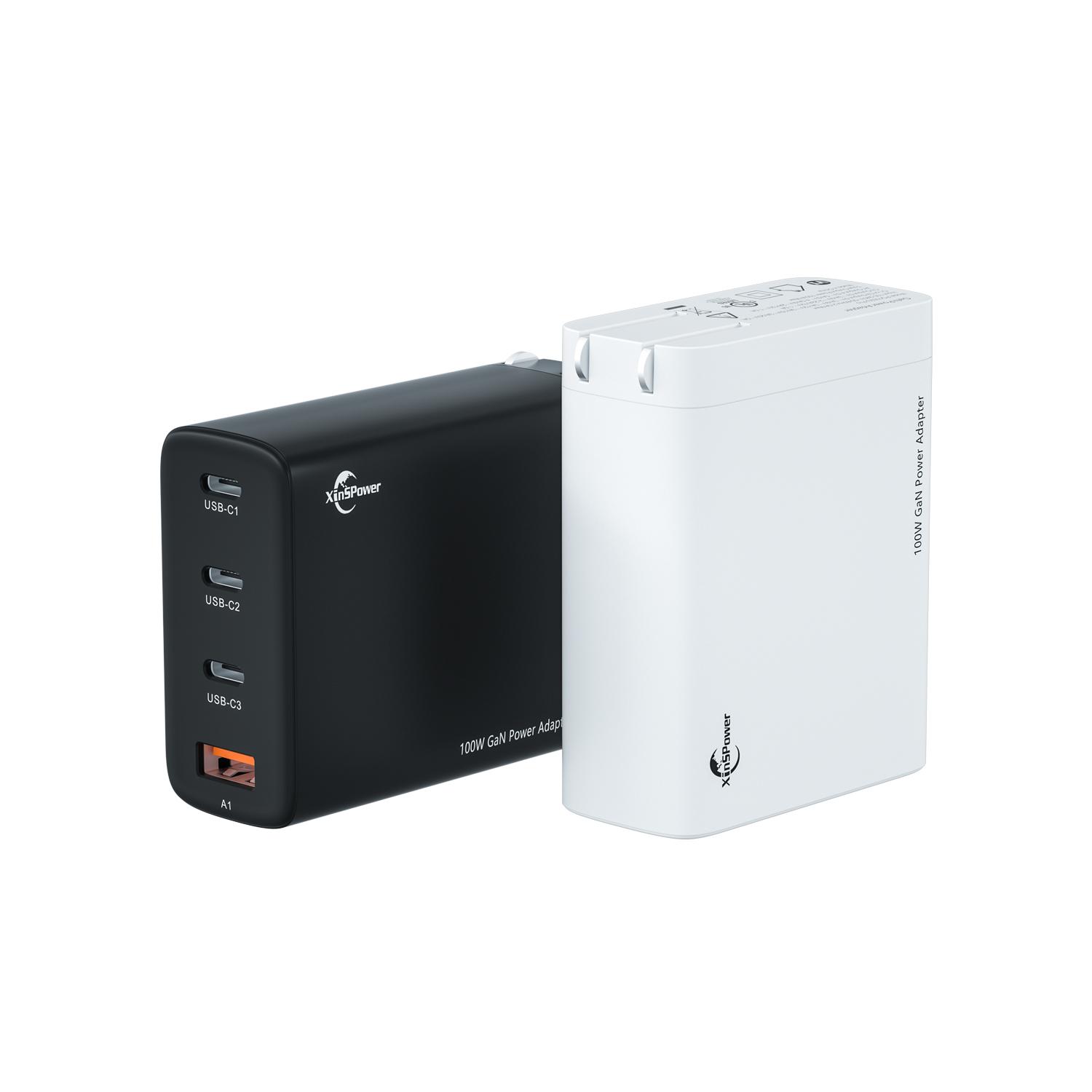 新斯宝100W3C1A氮化镓充电器PD快充电源插头