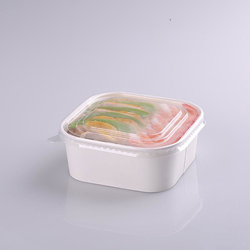 1000ml Square Paper Food Bowl 2