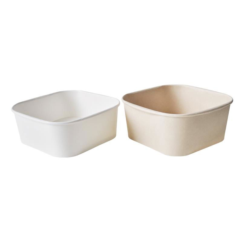 1000ml Square Paper Food Bowl 3