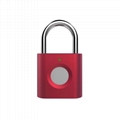 Custom Usb Rechargeable Smart Fingerprint Padlock FOR Suitcase Backpacks Padlock 2