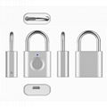 Custom Usb Rechargeable Smart Fingerprint Padlock FOR Suitcase Backpacks Padlock 3