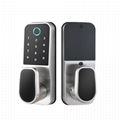 Modern American Fingerprint Phone App Control Security Door Smart Door Lock