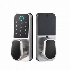 Modern American Fingerprint Phone App Control Security Door Smart Door Lock