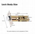 Indoor Wooden Door Fingerprint Door Lever Lock Electronic TTlock Smart Door Lock 5