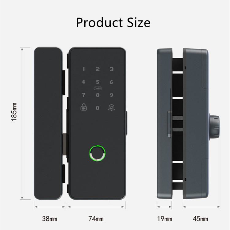 Fingerprint Electronic Bluetooth Smart Door Lock with Mechanical Key Door Lock 5