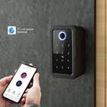 Smart Waterproof Fingerprint Key Box Lock Smart Key Box Wall Mount Safe Key Box 4