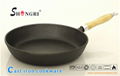 Wooden Handle Fry Pan 2