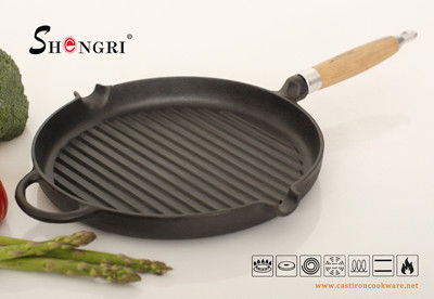 Wooden Handle Fry Pan 5