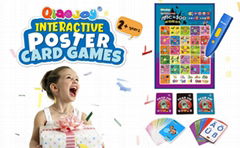 ABC&100 words talking poster, game card, gift, 5 languages