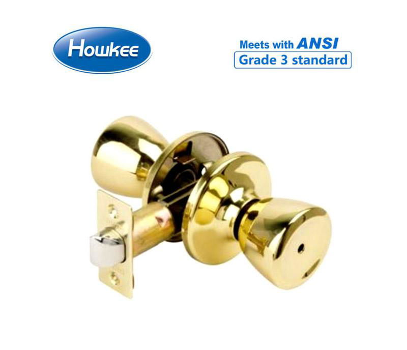 TUBULAR KNOB 5 SERIES (HALF-MOON SPINDLE) 5762-BK Door Lock