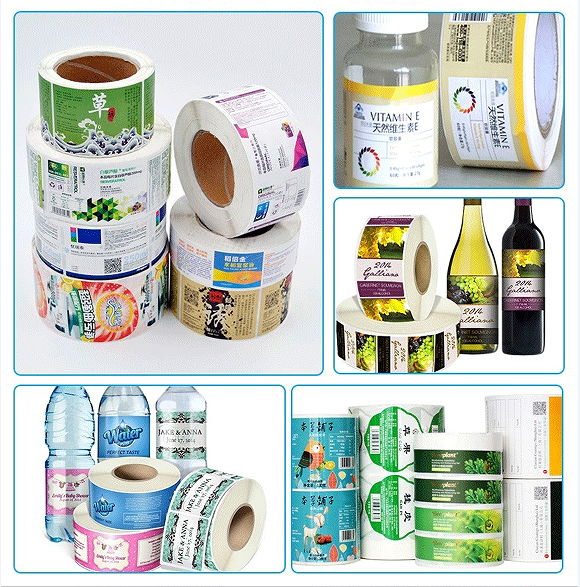 Custom Printing Self-Adhesive Vinyl Roll Bottle Packaging Logo Labels