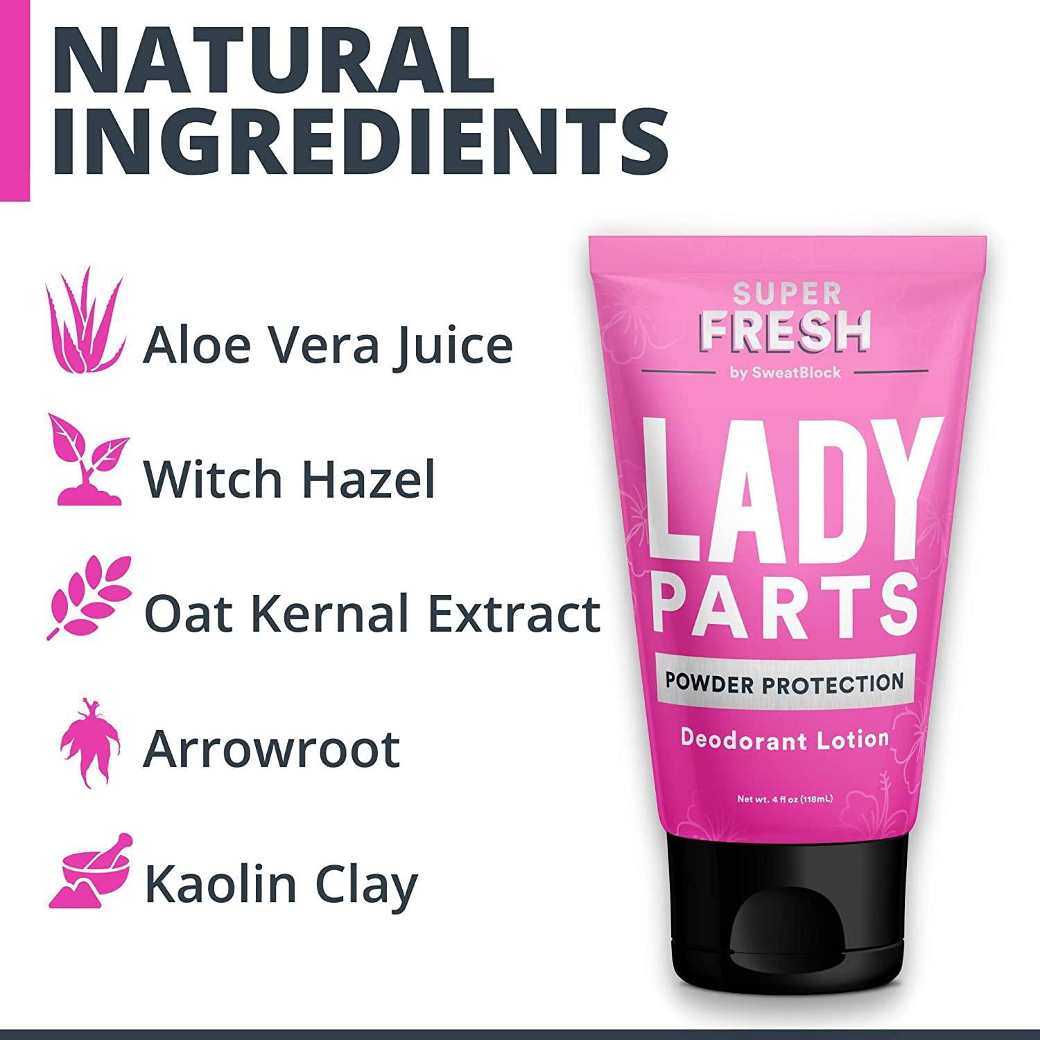  Lady Parts Feminine Hygiene Body Powder Deodorant Lotion For Breasts, Private P