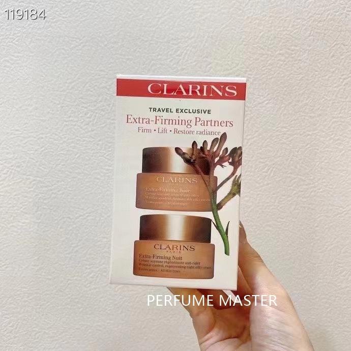 clarins extra firming day and night cream set 4