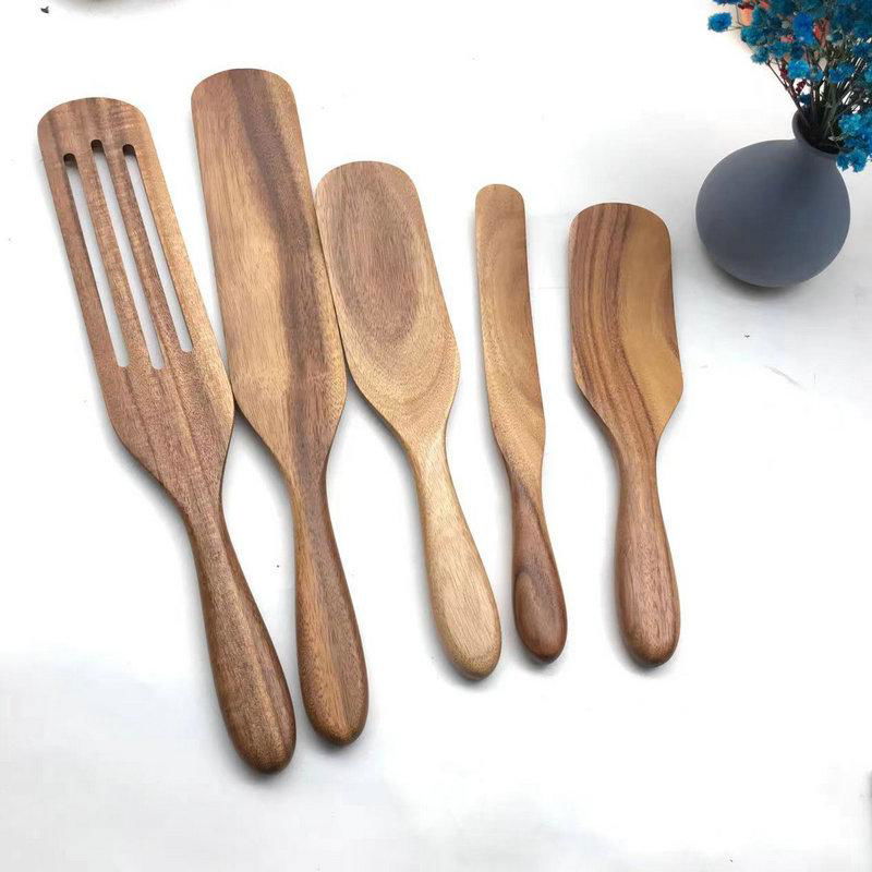 acacia wood kitchenware spurtle 5-piece set 4