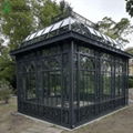 Garden Glass Roof Wrought Iron Pavilion 1