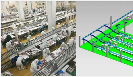 博美达猪肉屠宰分割流水线