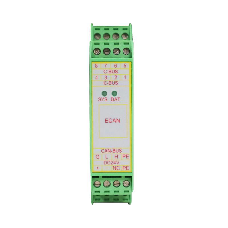 GCAN-204 Industrial Grade Modbus RTU to CAN Bus Converter with DIN Rail Used 2