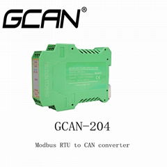 GCAN-204 Converter Communication Device Connected To Canbus Plc 