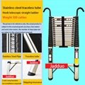 Stainless Steel Single Telescopic Ladder with Hook3.5m 2