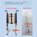 Stainless Steel Single Telescopic Ladder with Hook3.5m 1