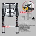 Single Telescopic Ladder with Anti-slip Cushion 3.8m 1