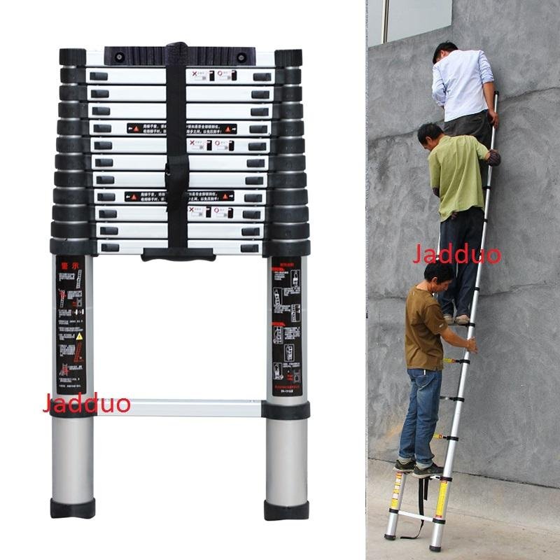 Single Telescopic Ladder with Anti-slip Cushion 3.8m 4