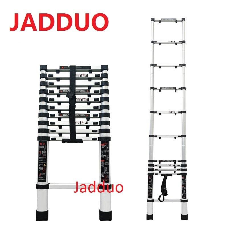 Single Telescopic Ladder with Finger Safety Gap 3.8m