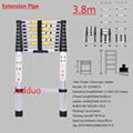 Single Telescopic Ladder Add Length Extension Pipe