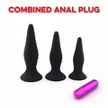 10 Vibration modes, 10 meters wireless remote control  anal plug anal stopper 