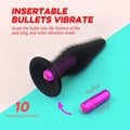 10 Vibration modes, 10 meters wireless remote control  anal plug anal stopper 