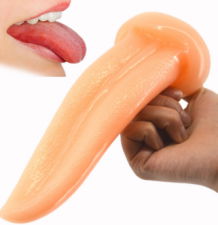 High quality PVC material  waterproof tongue massager for female   2