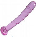  High quality custom color size glass dildo  2