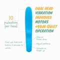 Adult toy 10 vibration modes 5 speeds waterproof female dildo vibrator  sex toy