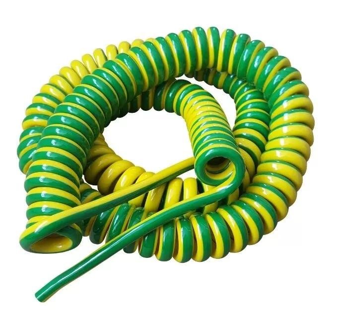Oil Resistant Flexible PVC Insulated PUR Electric Cable Spiral Cable Coiled Wire