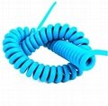 Customized TPE Insulated PUR Sheathed Coiled Spiral Cable 5