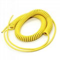 Factory Customized Multicore PVC Insulation PUR Sheath Coiled Wire Spiral Cable 4