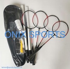 Multi-Player Badminton Racket Set