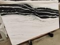 panda white marble slab with black veins ,shows good texture and luxury, 2