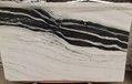 panda white marble slab with black veins ,shows good texture and luxury, 3