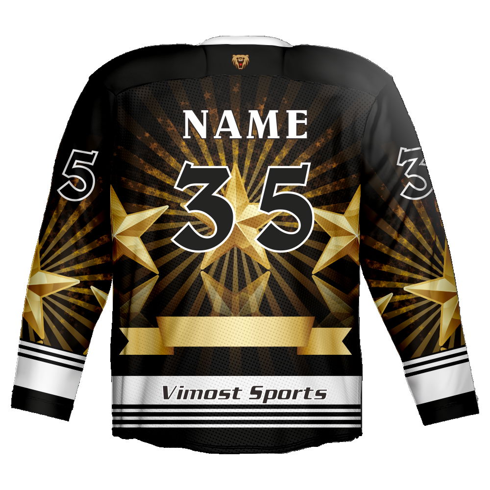 Men's Ice-Hockey Jersey Special Style With 100% Polyester Fabric.