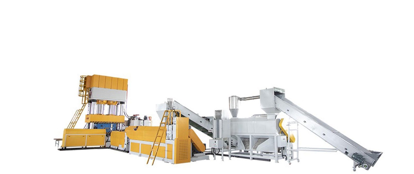 Mixed Plastic Recycling Extrusion & Injection Molding Machine 1