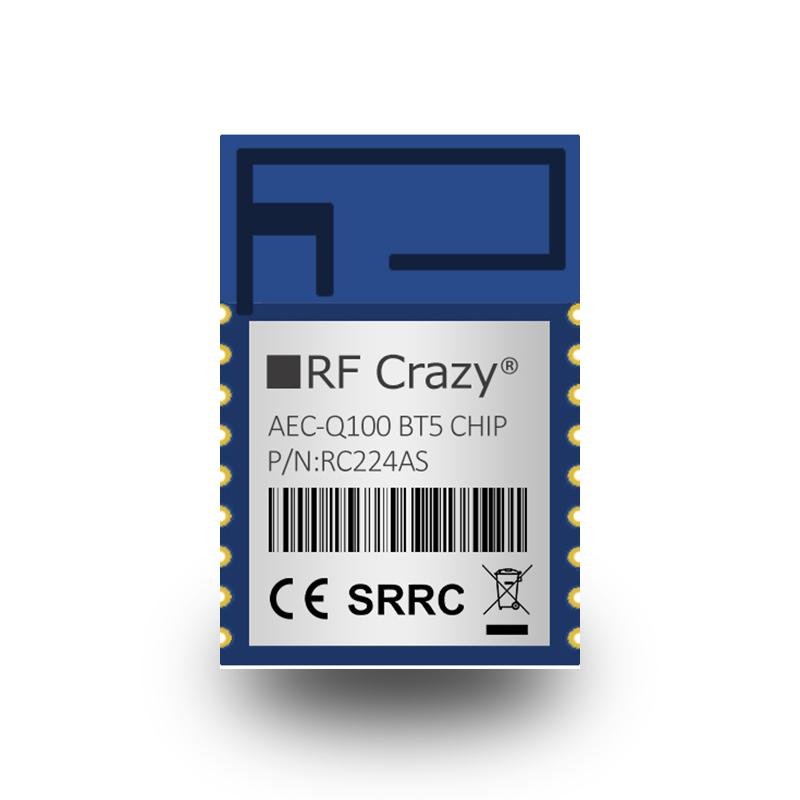 EFR32BG224 符合車規級AEC-Q100認証的藍牙5.2 BLE模塊RC224AS 小尺寸 無鑰匙進入系統