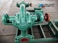 自贡自泵水泵ZS或ZSH蜗壳式单级双吸离心泵循环泵中开泵清水泵