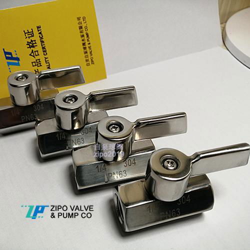 NPT thread  end Floating ball valve mini ball valve